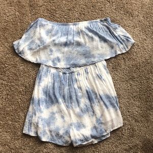 Pink Lily Tye Dye Romper